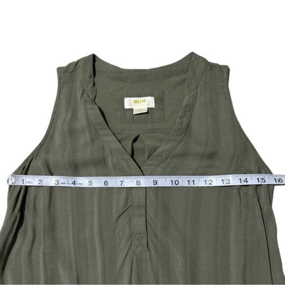 Maeve Colonsay Olive Green Rayon Tunic Top Size XS - Picture 5 of 8